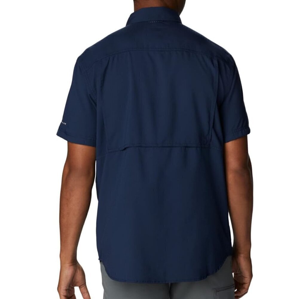 NWT Columbia Silver Ridge Utility Lite Short Sleeve Collegiate Navy Size 2XT - Picture 2 of 9